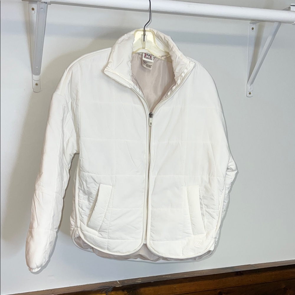 Avalanche Women's Lightweight White Puffer Jacket- XS